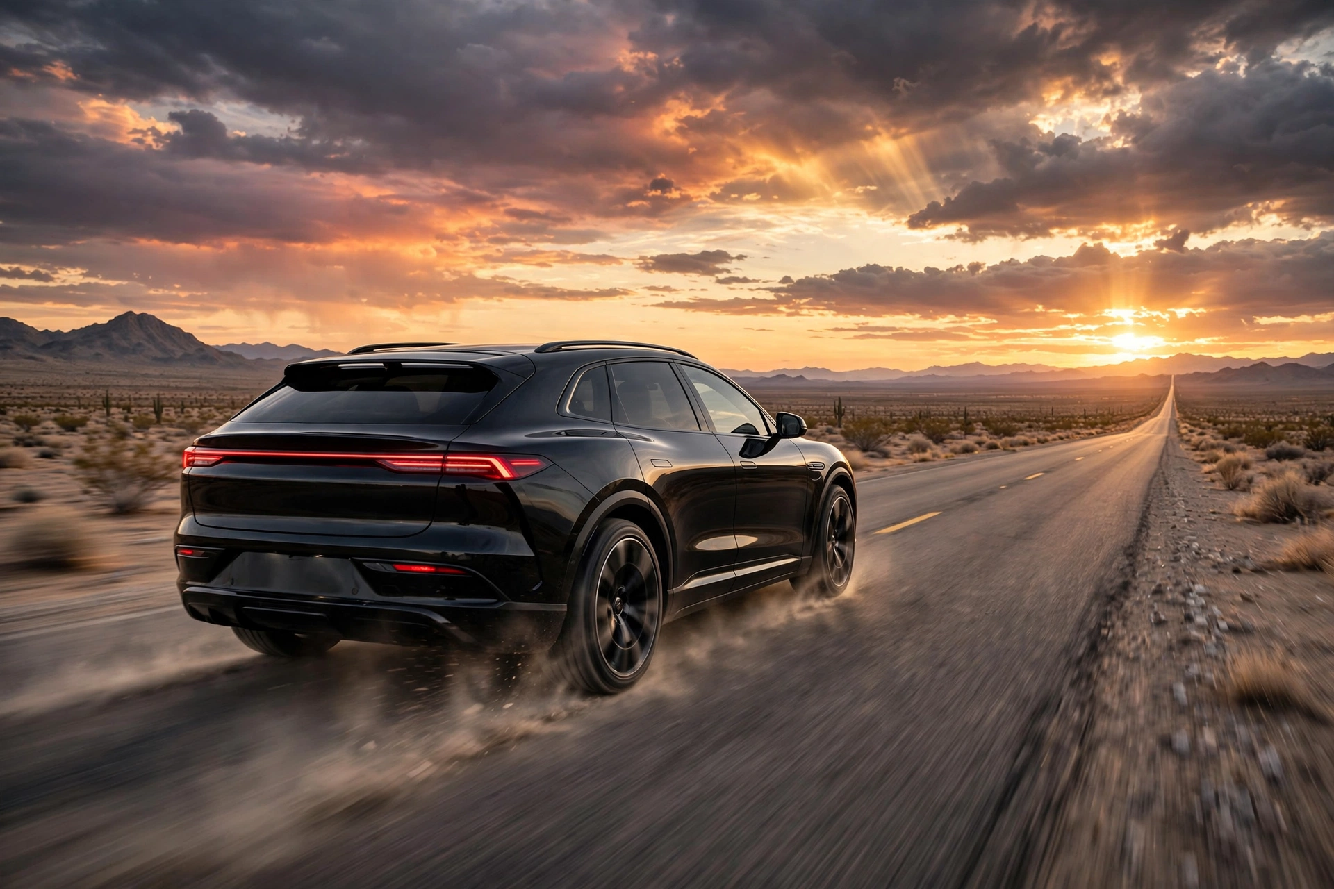 Cadillac Lyriq driving on highway demonstrating real-world electric range